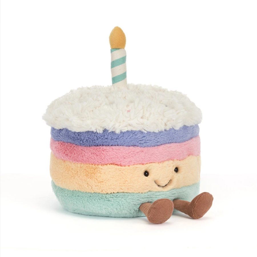 Jellycat Amuseables Rainbow Birthday Cake